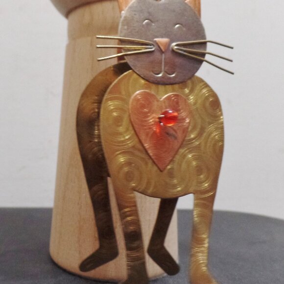 Super Cool Mixed Metal Hanging Cat Ornament shipper39 shipper39 (3 - Picture 11 of 12